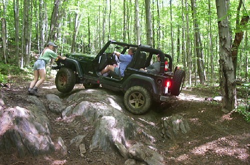 Jeep Wrangler rocks, off-roading, Long Island Off Road