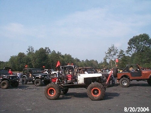 Off-road vehicles gathered at Long Island Off Road