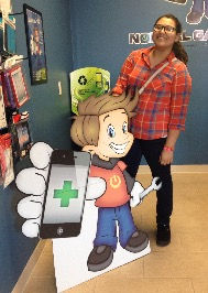 Ana Munoz with Chip Gadget