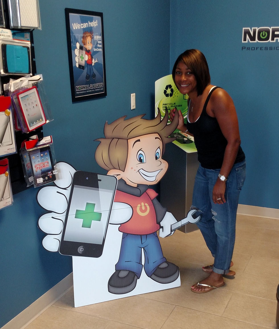 Joann Powell with Chip Gadget