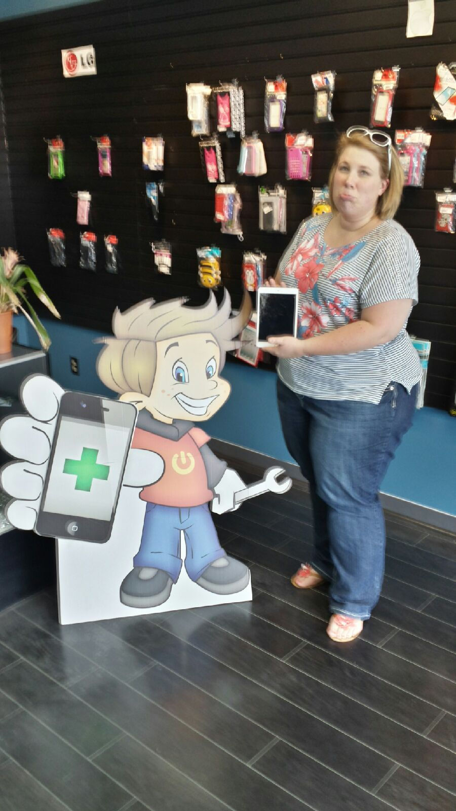 Jessica Miraski with Chip Gadget