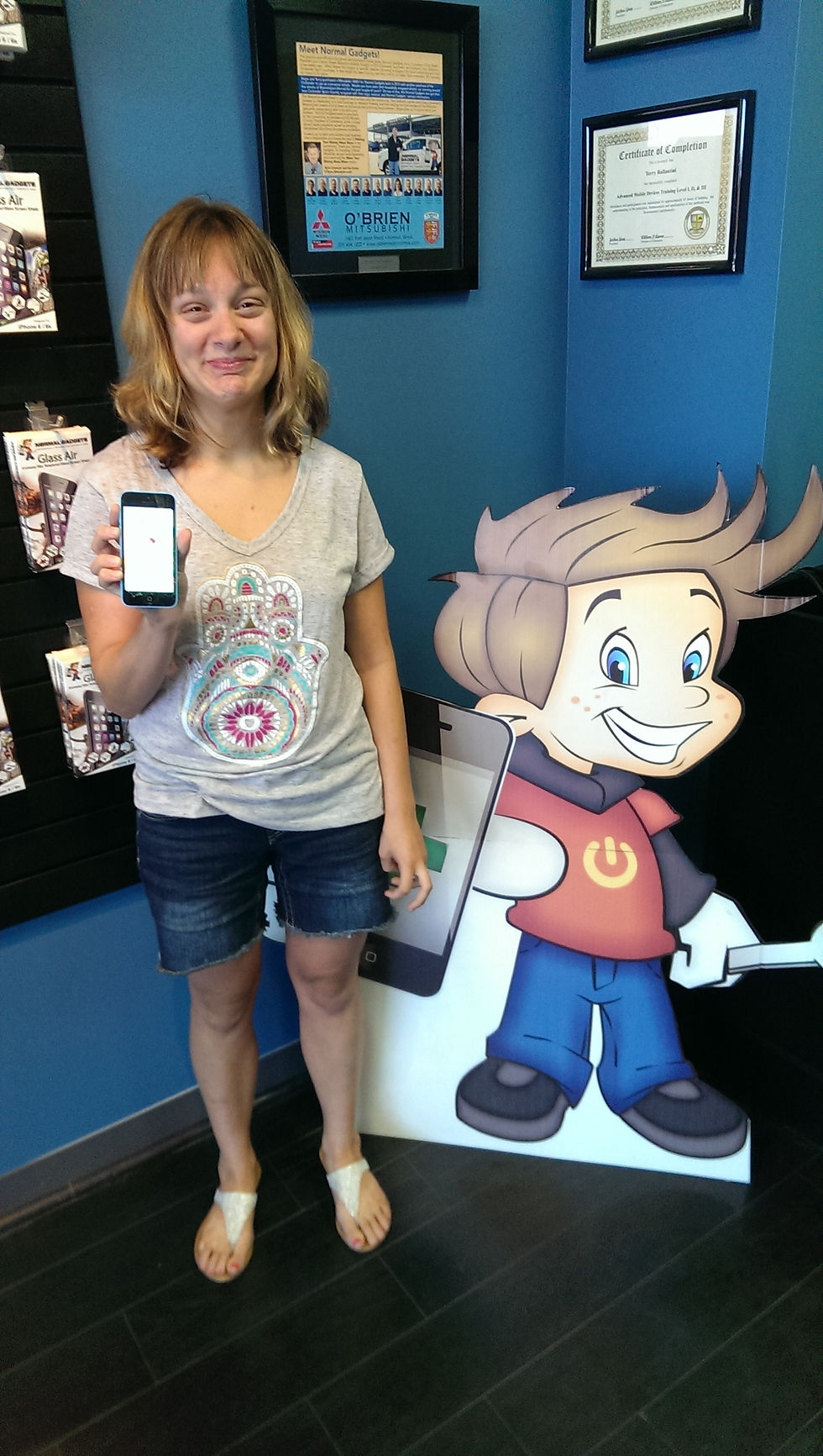Emily Stoeger with Chip Gadget