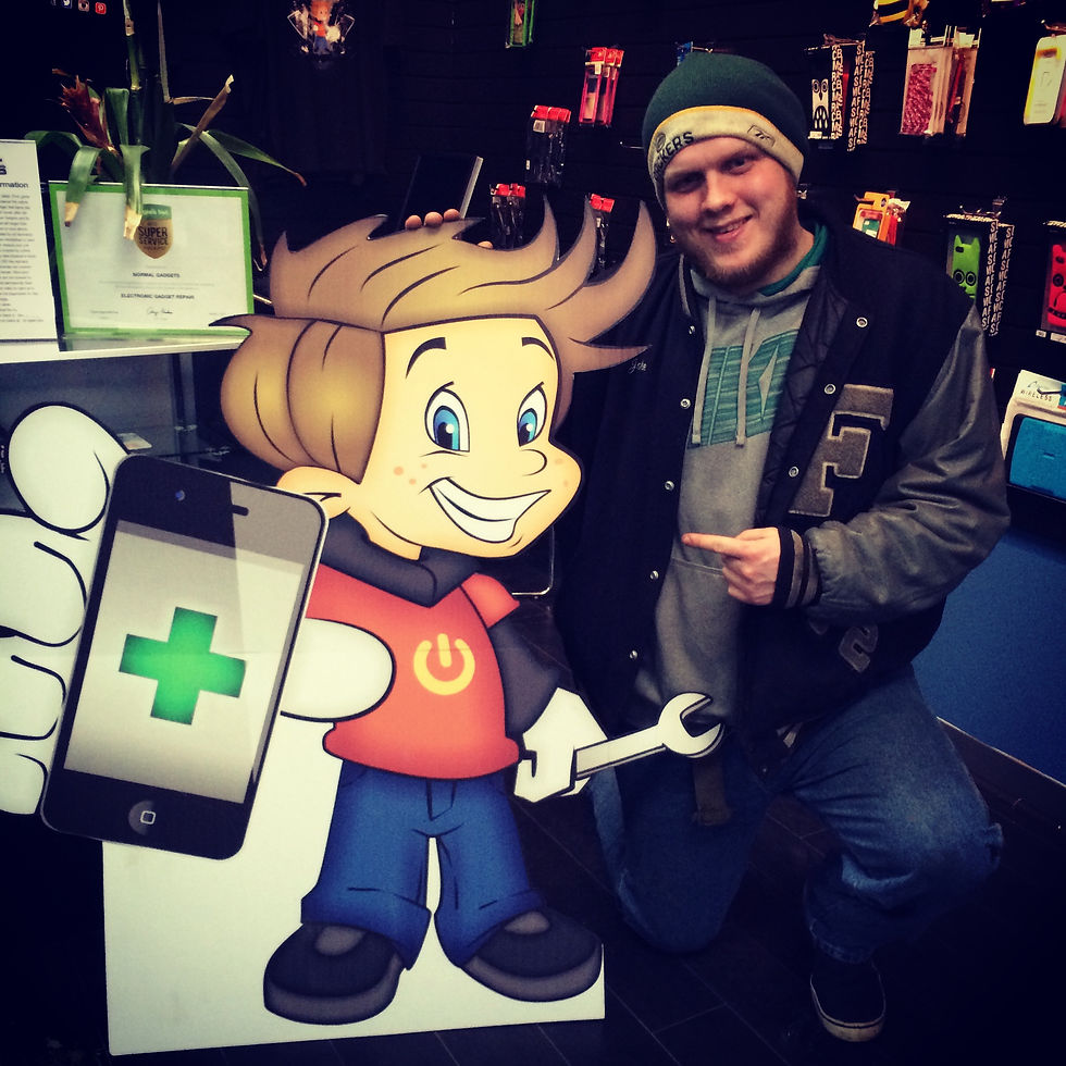 Jacob Barth with Chip Gadget