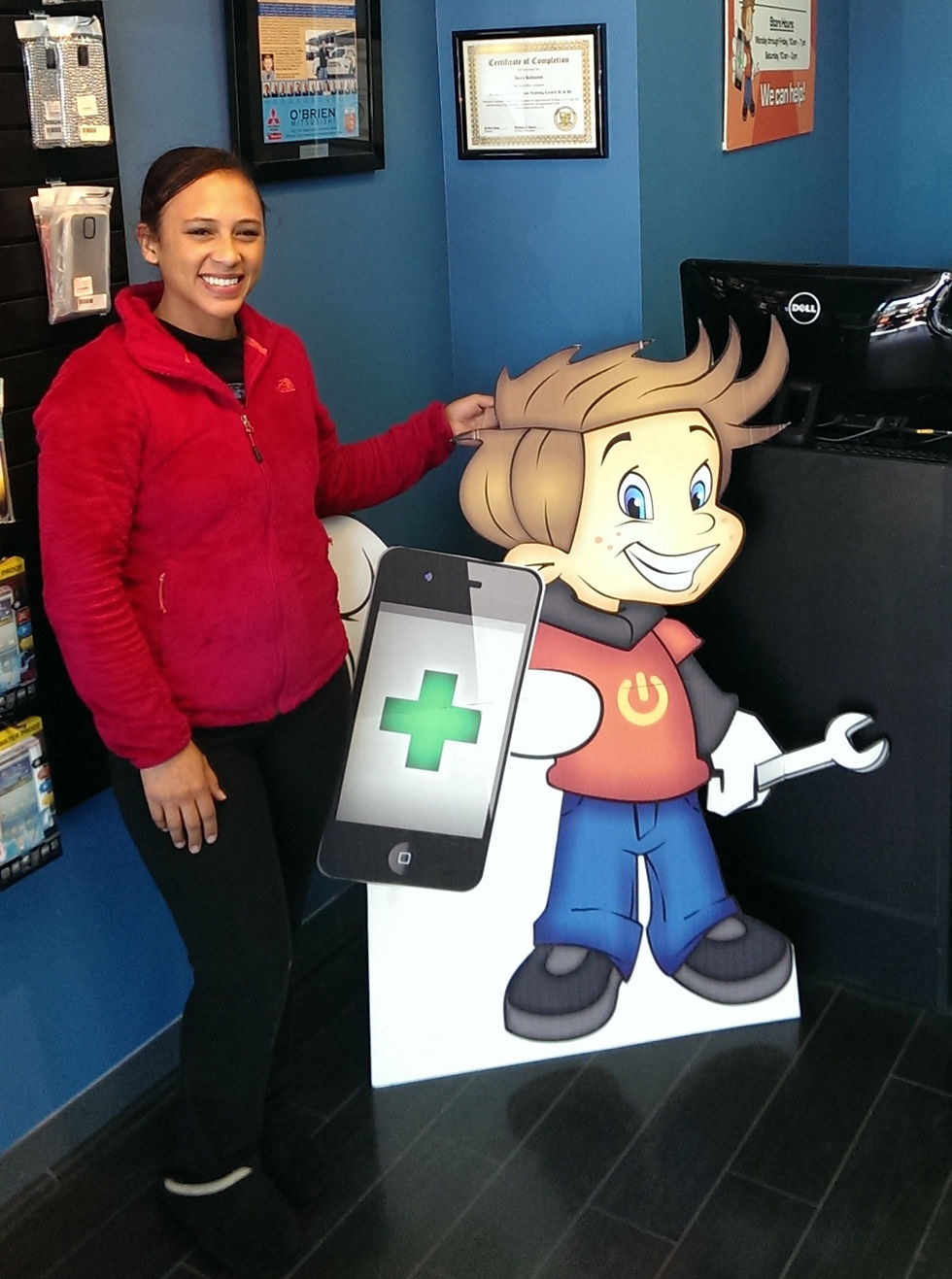 Maricia Hagglund with Chip Gadget