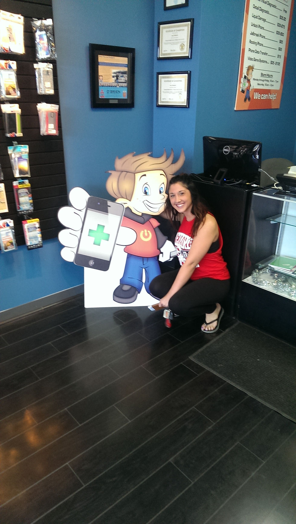 Stephanie Merklin with Chip Gadget