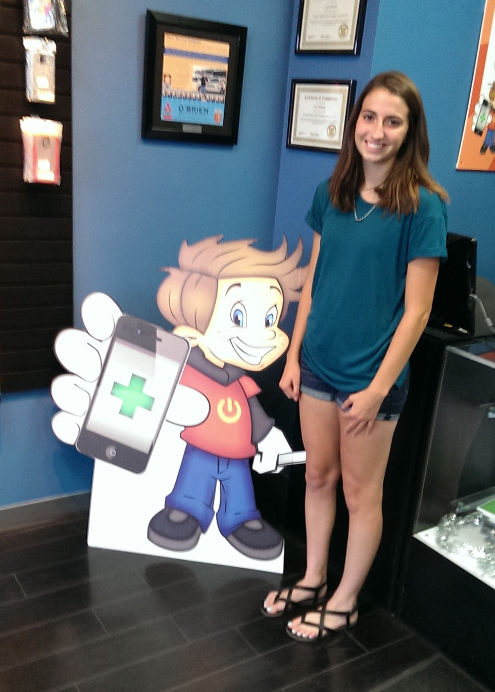Sarah Lafayette with Chip Gadget