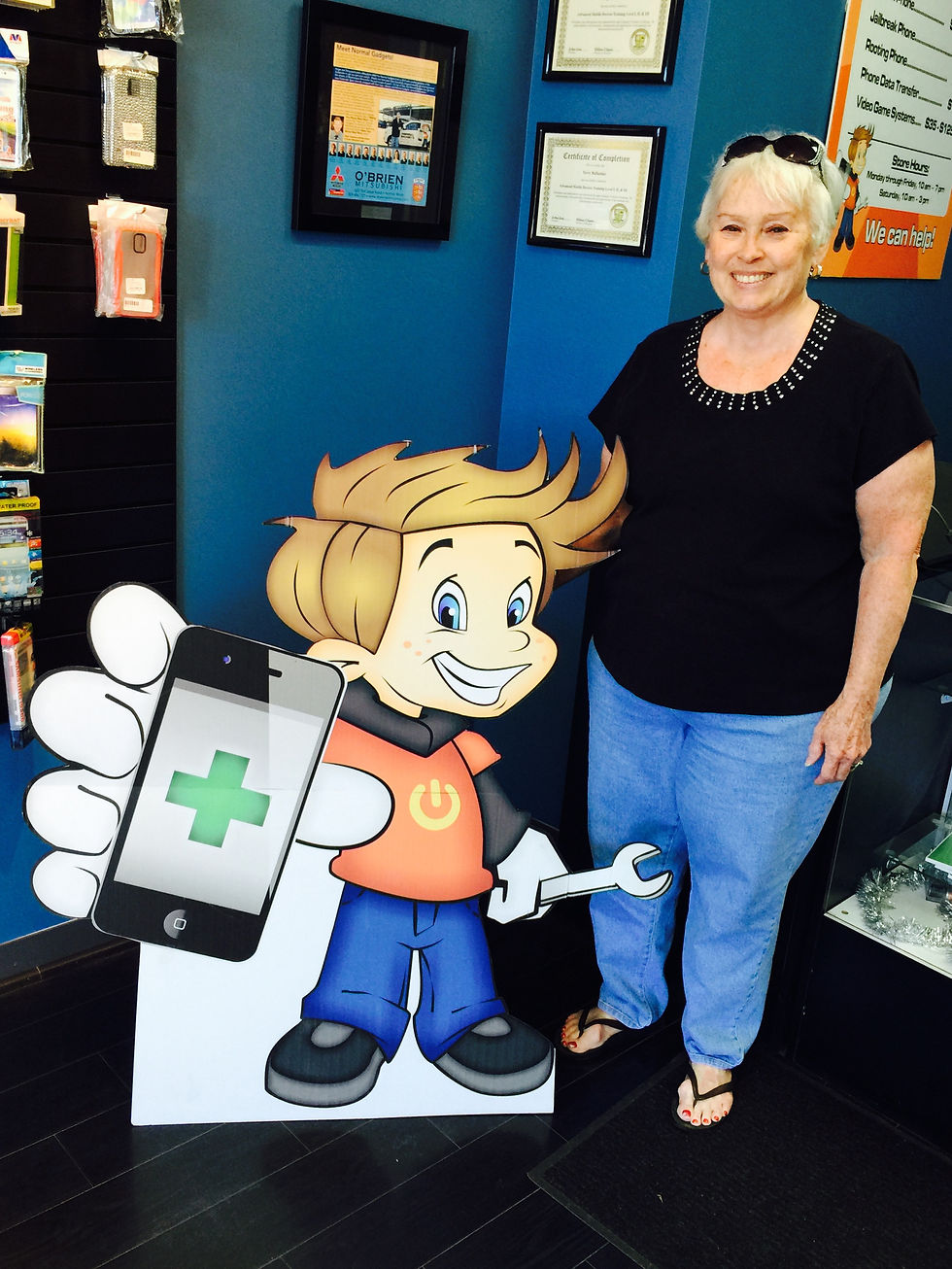 Conni DeVore with Chip Gadget