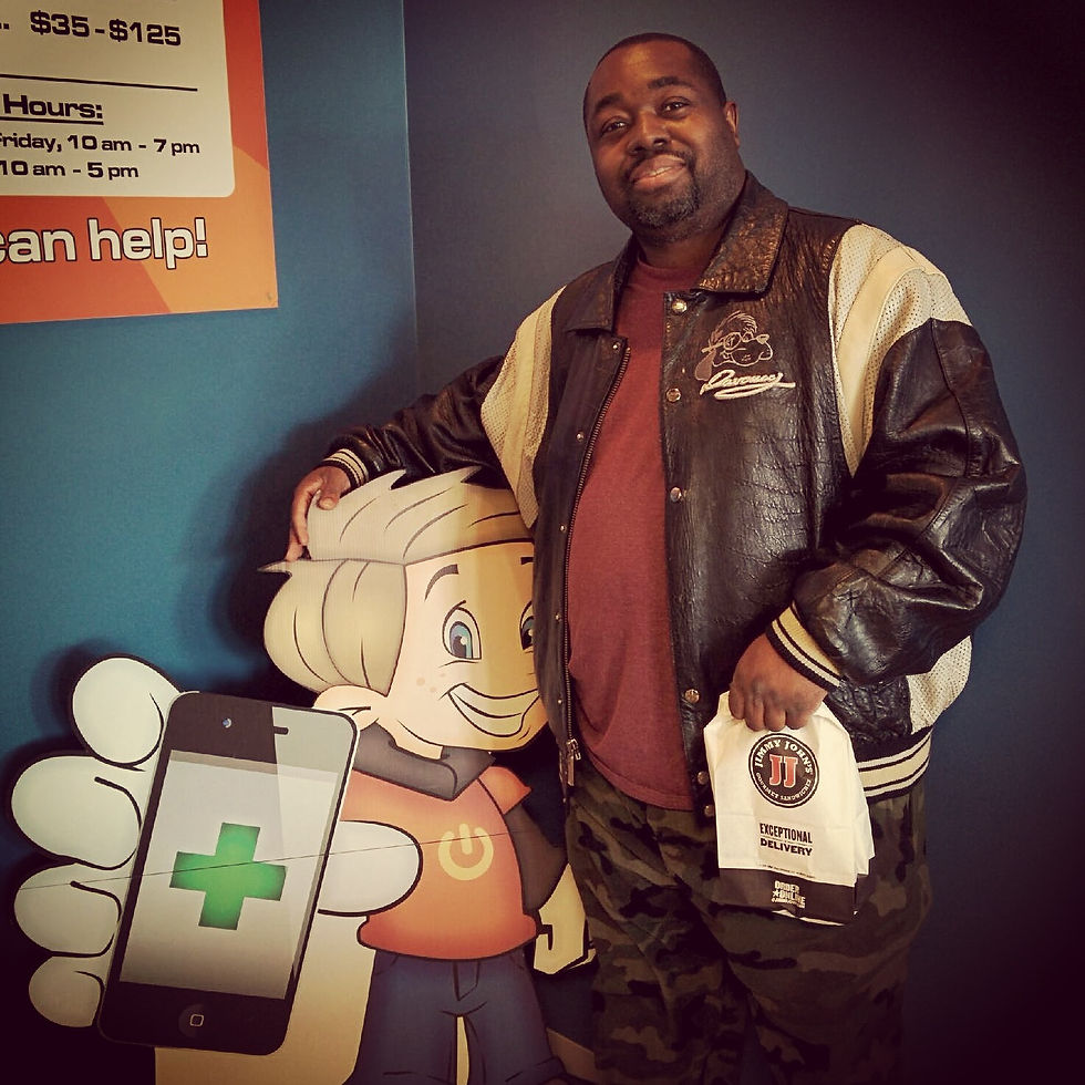 Darrin Harris with Chip Gadget