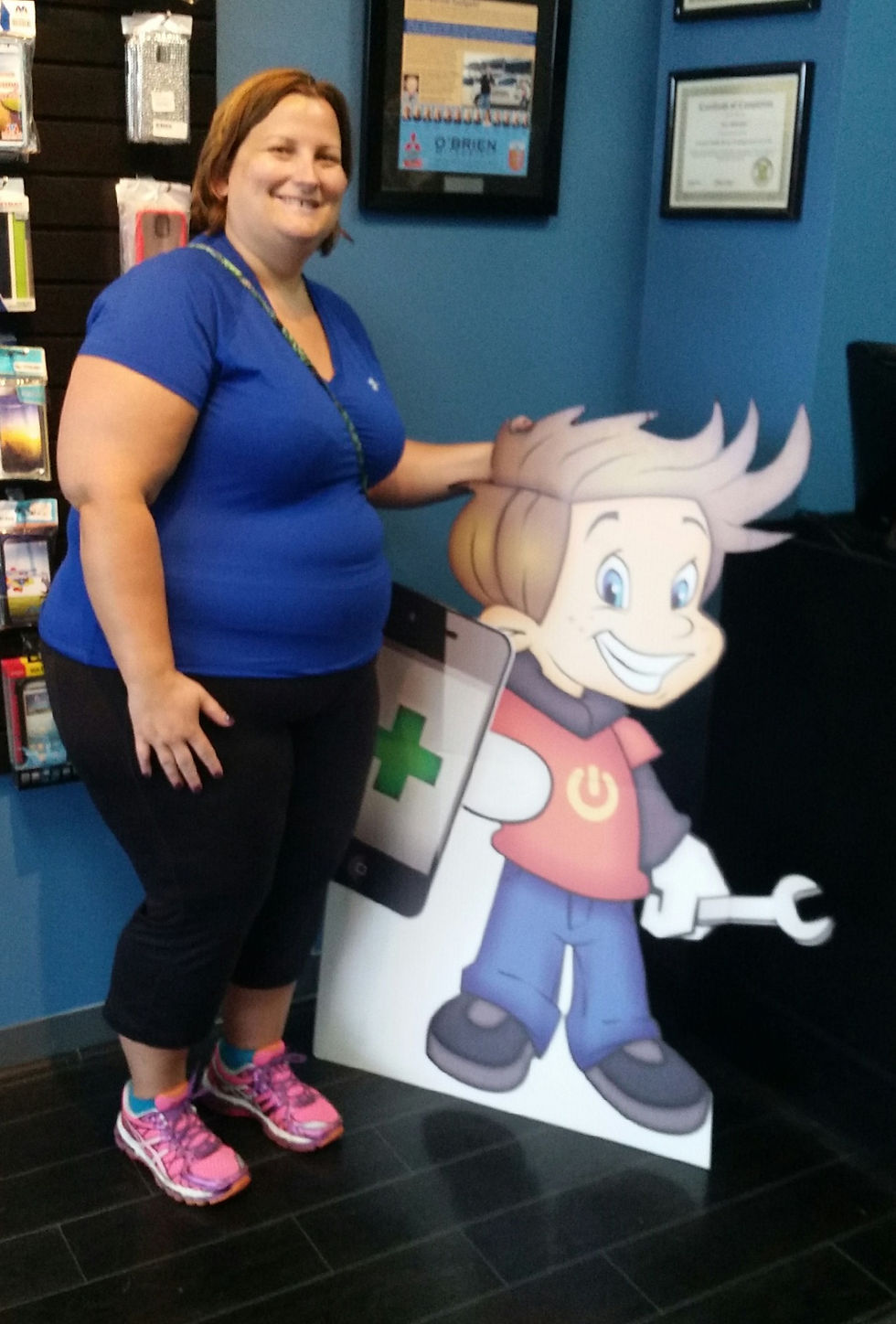 Stacey Sommer with Chip Gadget