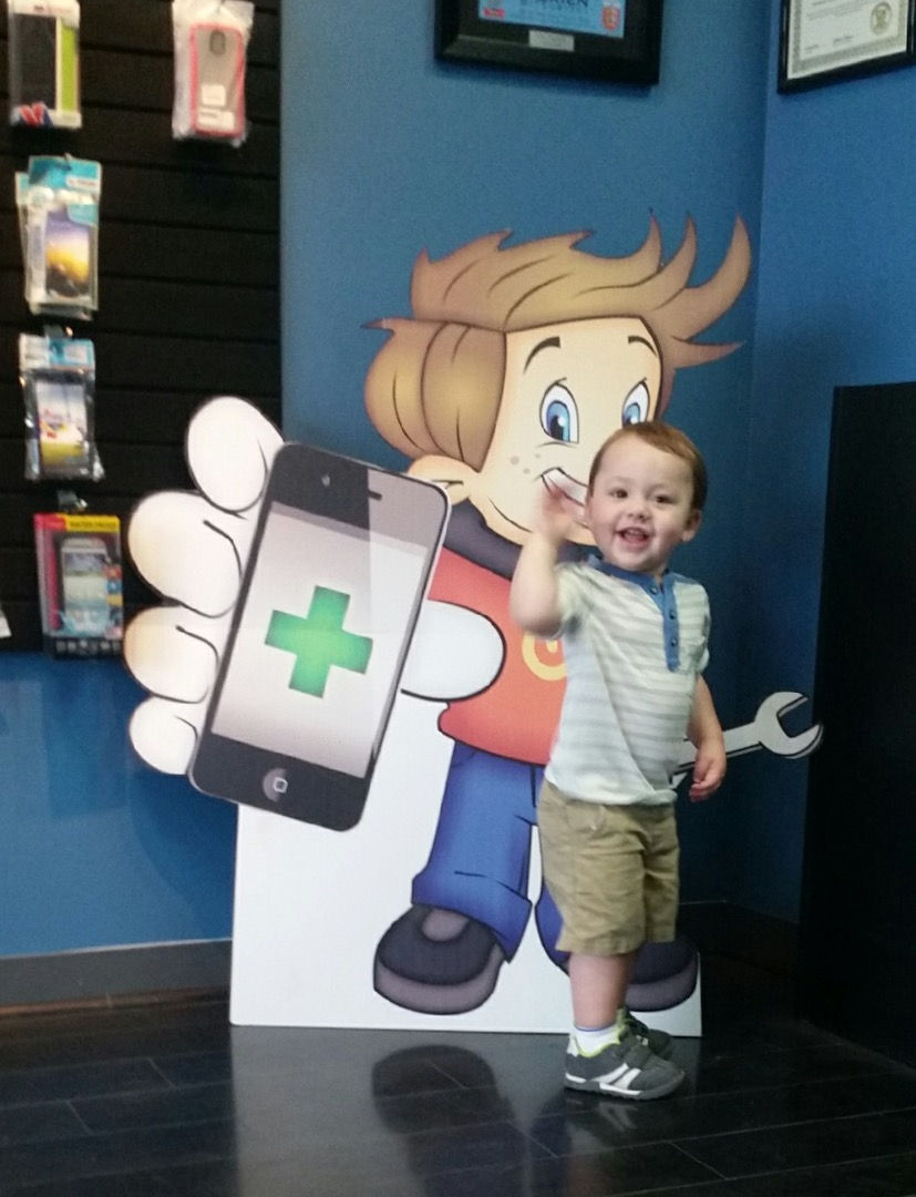 Kristen Zangerle with Chip Gadget