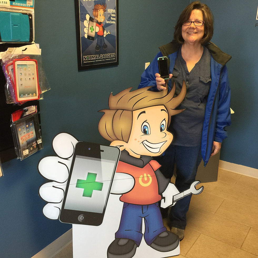 Kathleen Mansfield with Chip Gadget