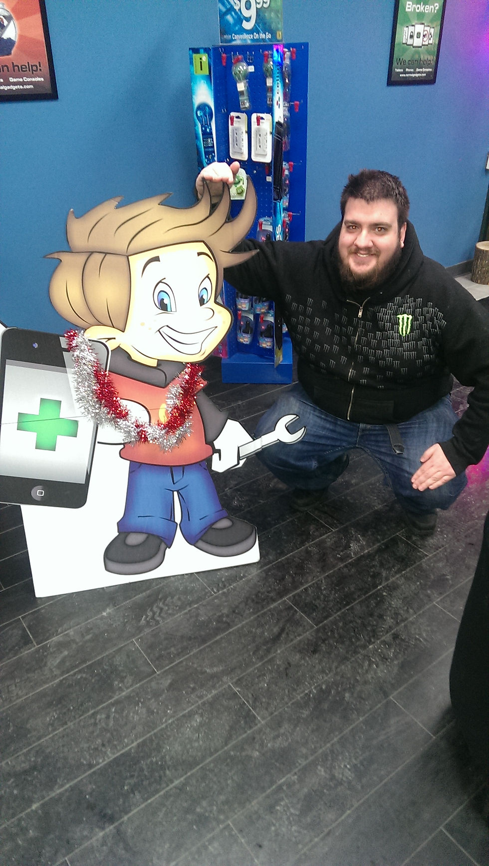 Collin Teichman with Chip Gadget