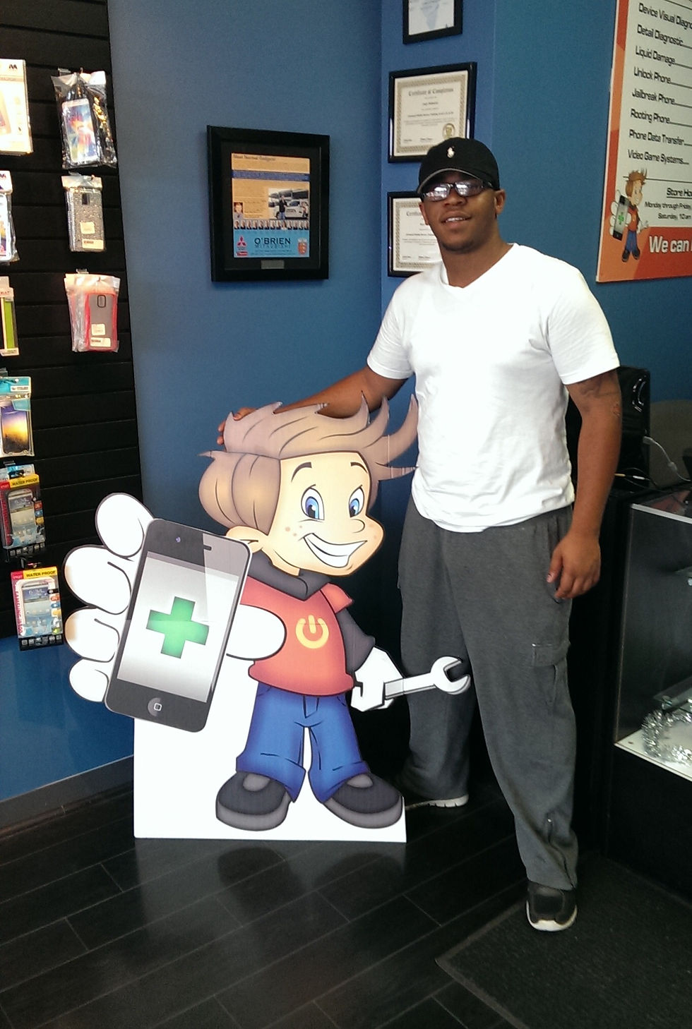 Michael Parnell with Chip Gadget