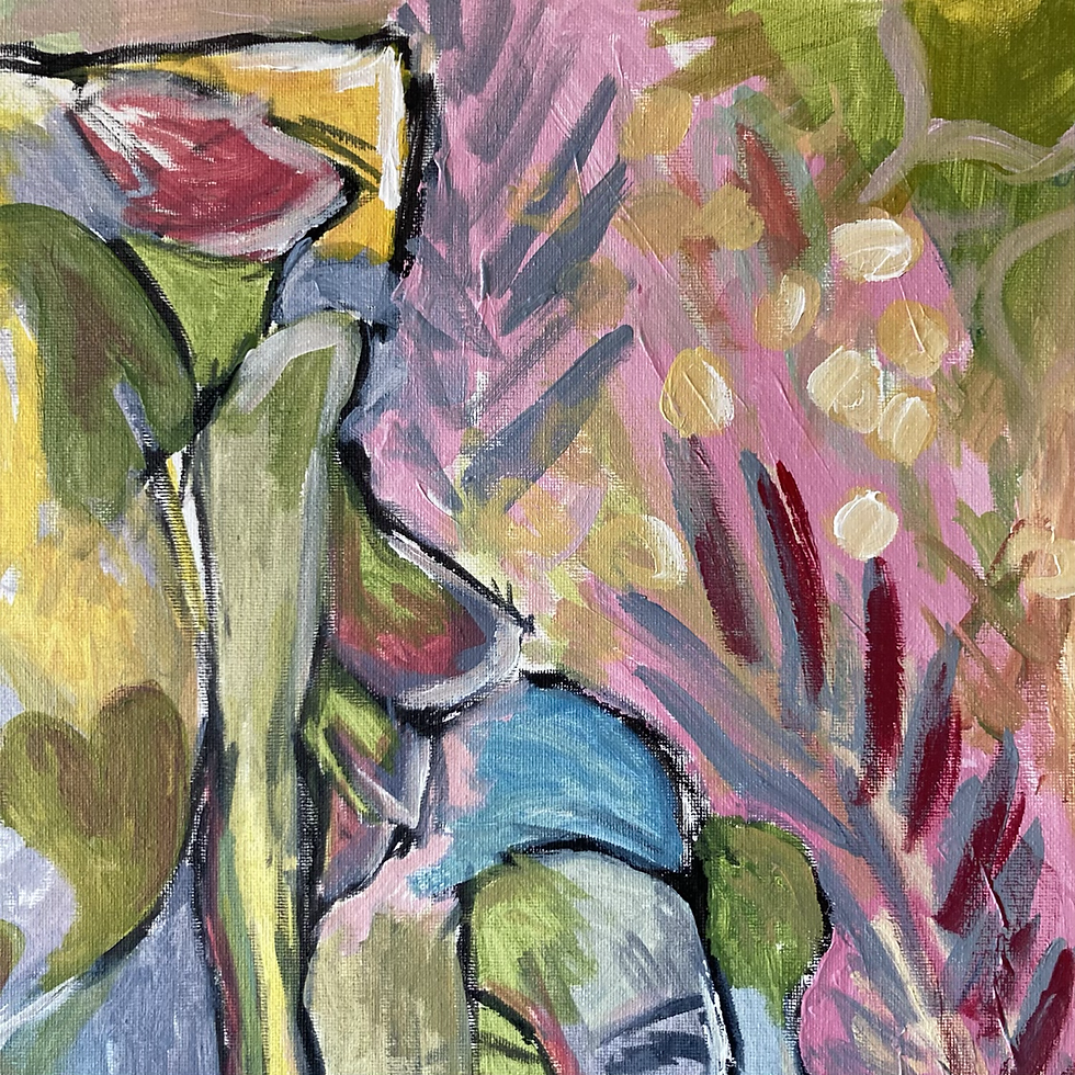 Thumbnail: Queen of the Jungle Emerging (18”x18”)