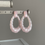 Thumbnail: Plastic Pink “Hoop” Earrings