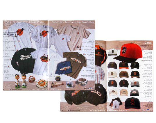 SF Giants Retail Catalog