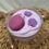Miniature : Bougie gourmande - Macaron Framboise & Violette