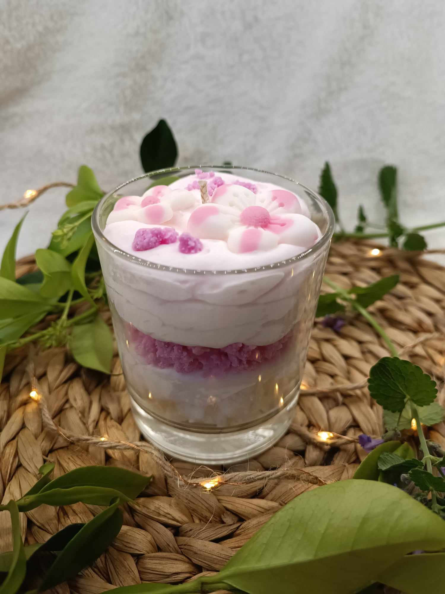 Bougie Fleurie - Fleurs de cerisier