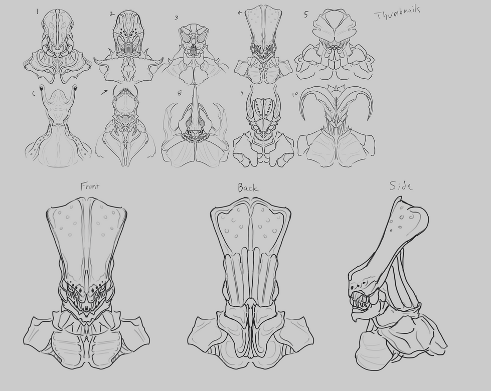 Humanoid Insect Busts