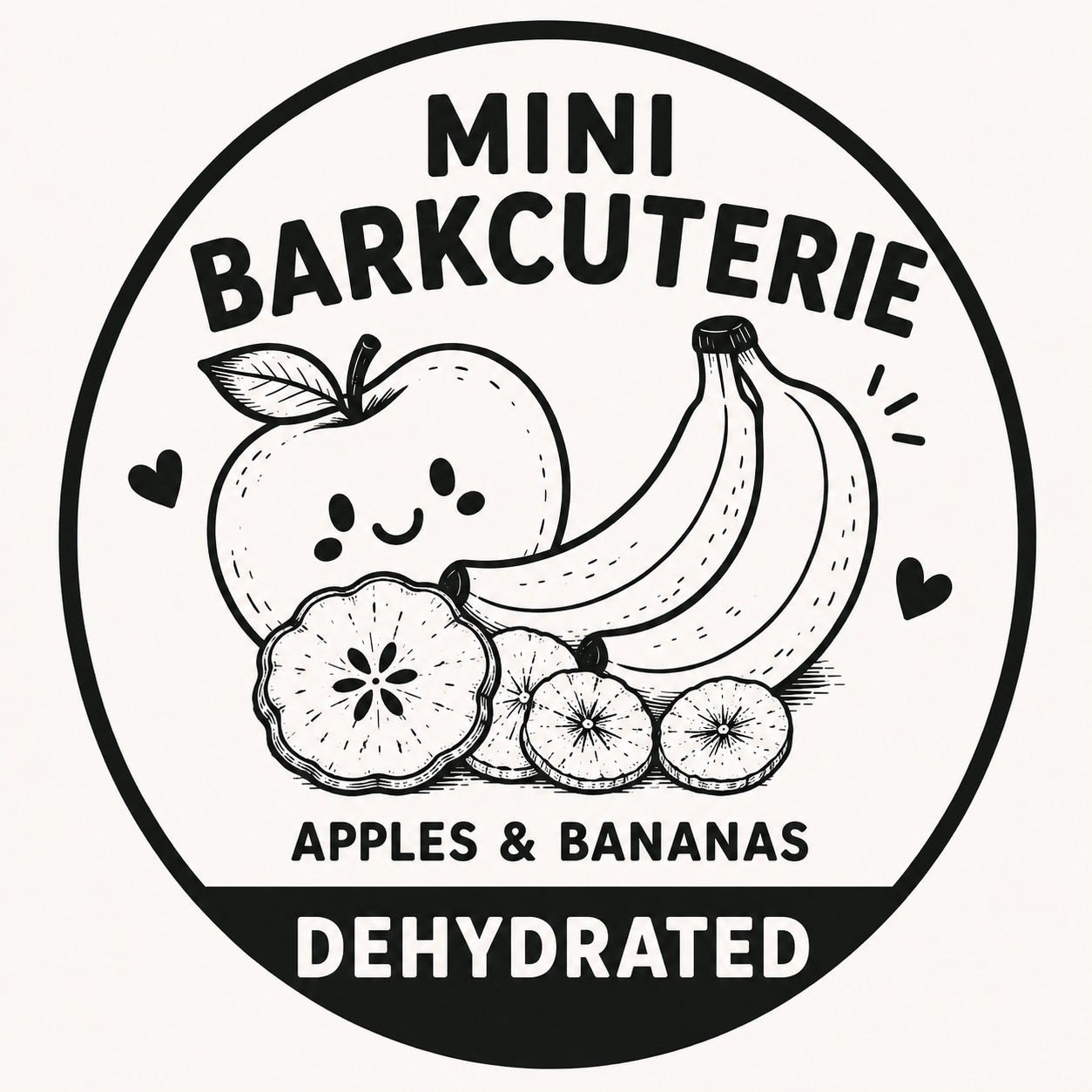 Mini barkcuterie apples & banana
