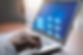 files on a laptop