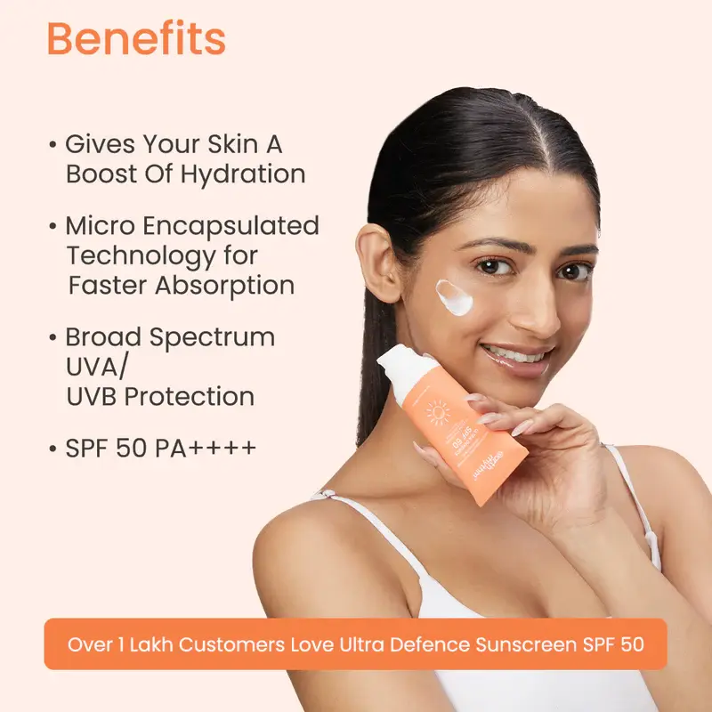 Benefits of Ultra Defence Hybrid Sunscreen Fluid