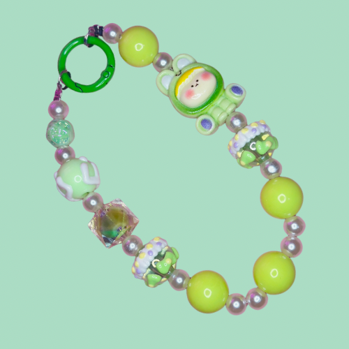 Thumbnail: Kawaii beaded wristlet 