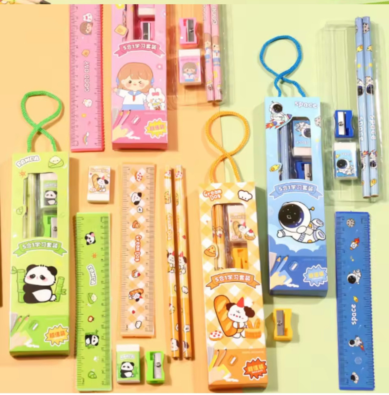 5-in-1 Kawaii Stationery Gift Set