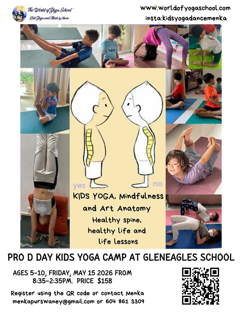 May 14 Pro d day yoga at Gleneagles school 