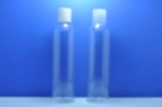 250ml (PH) PET Clear Bottle w/White Press Cap