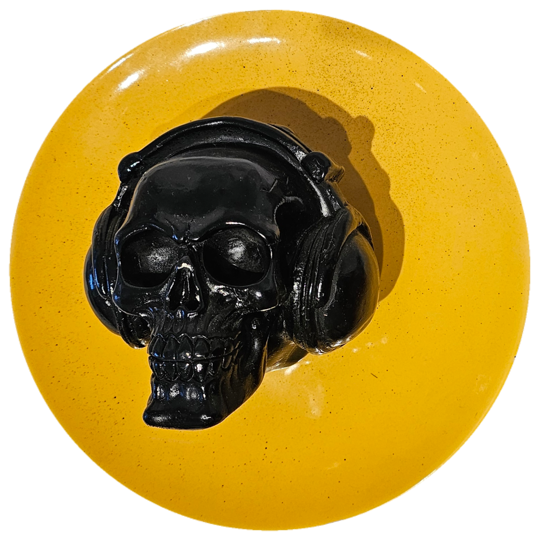 Prato de Porcelana O Som Nunca Morre, 3D - 27 cm