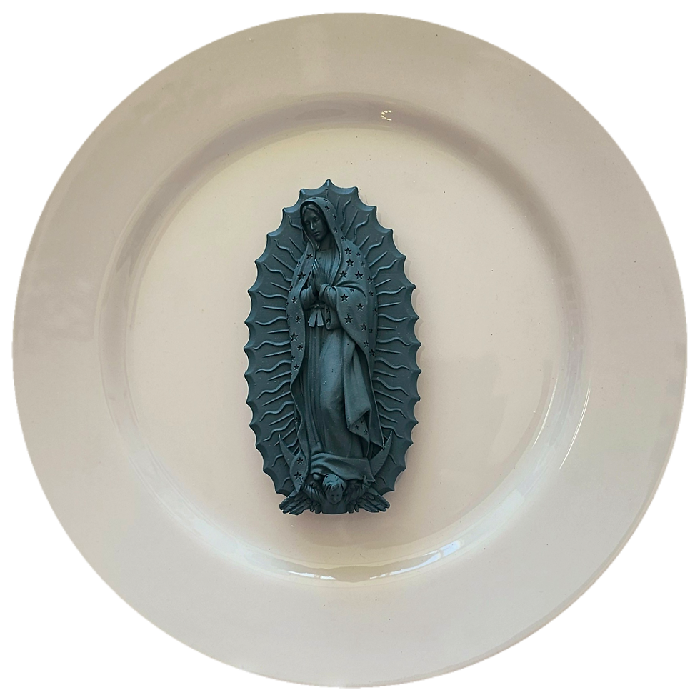 Miniatura: Conjunto Pratos de Porcelana Quatro Atos de Devoção