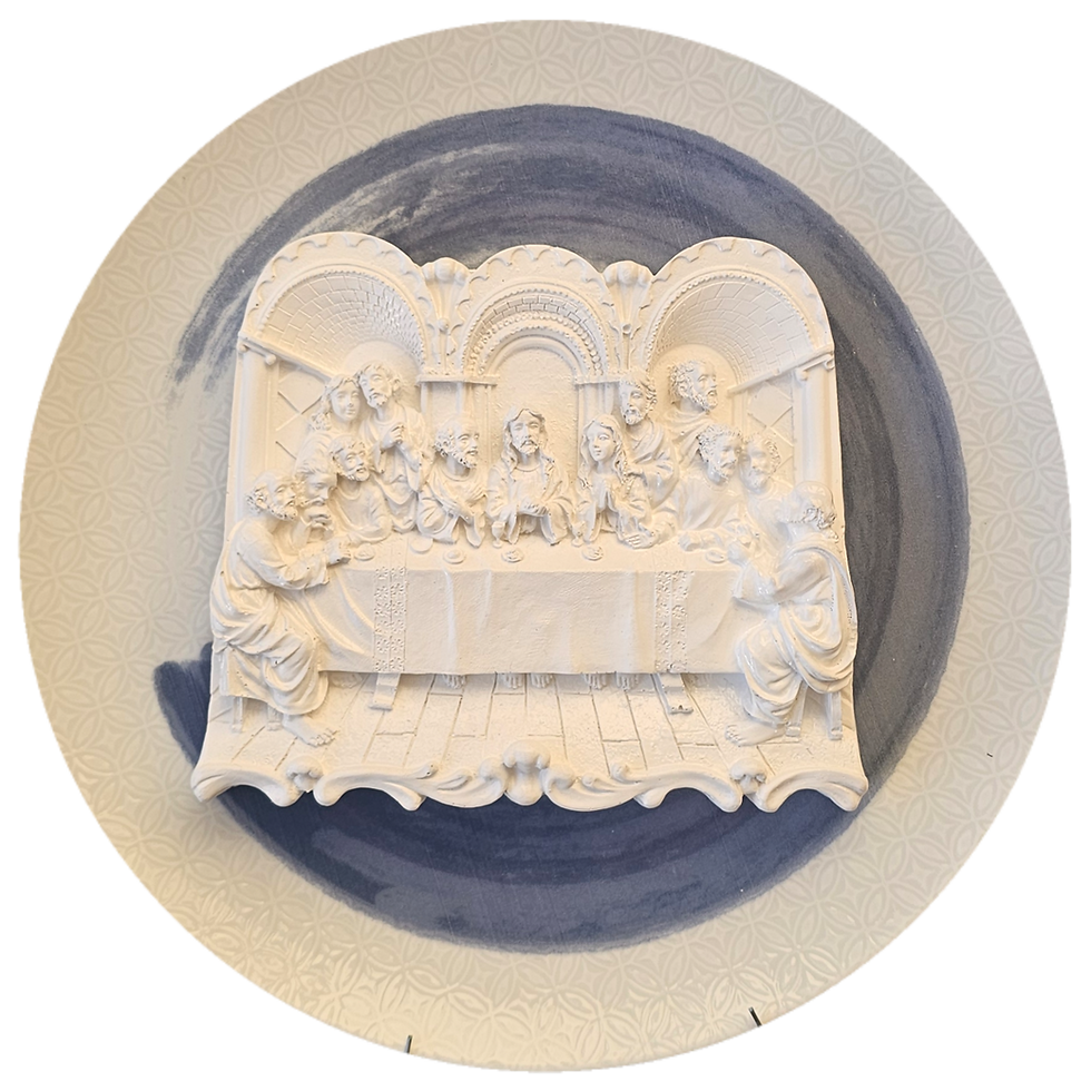 Miniatura: Conjunto de Pratos de Porcelana Essência Sagrada