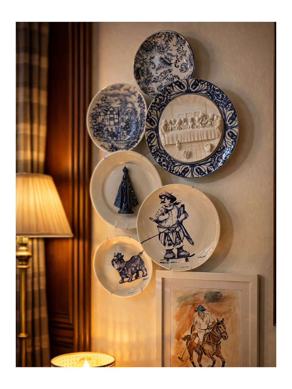 Miniatura: Prato de Porcelana em Flores - 19cm