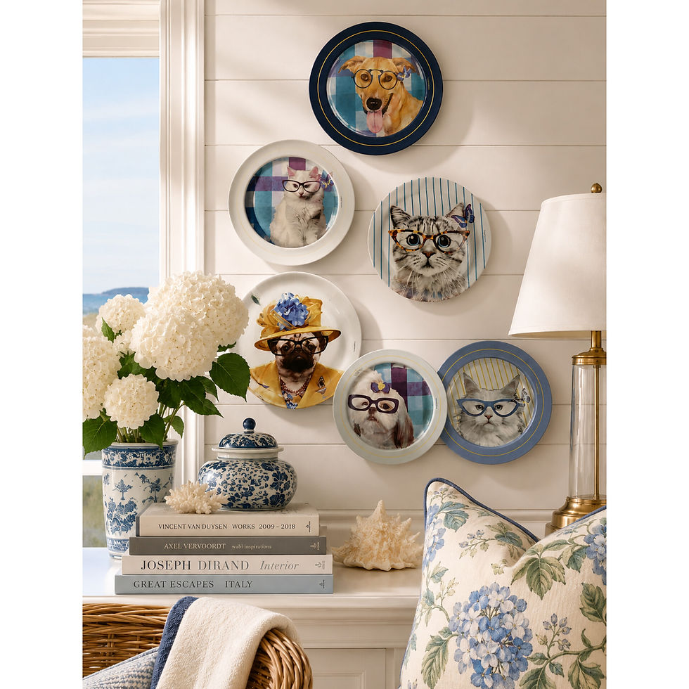 Miniatura: Conjunto Pratos de Porcelana  Pet Couture