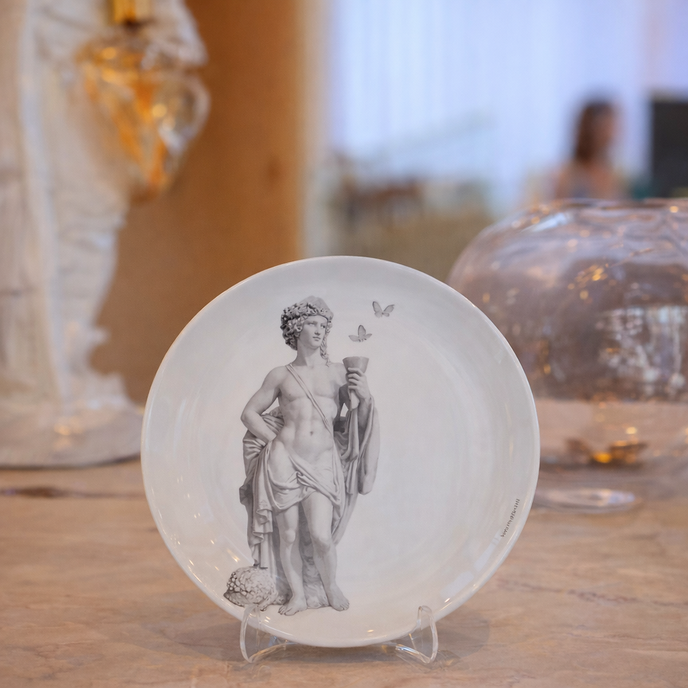 Miniatura: Prato de Porcelana Dionísio - 27,5 cm