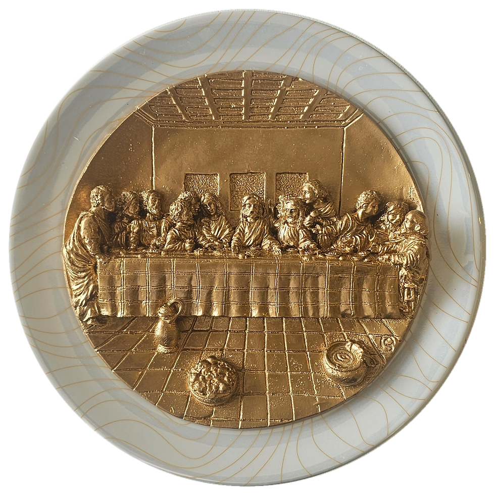 Miniatura: Conjunto de Pratos de Porcelana Santuário da Luz
