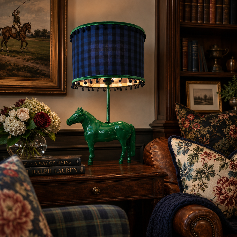 Miniatura: Base Luminária Cavalo Crioulo, Verde