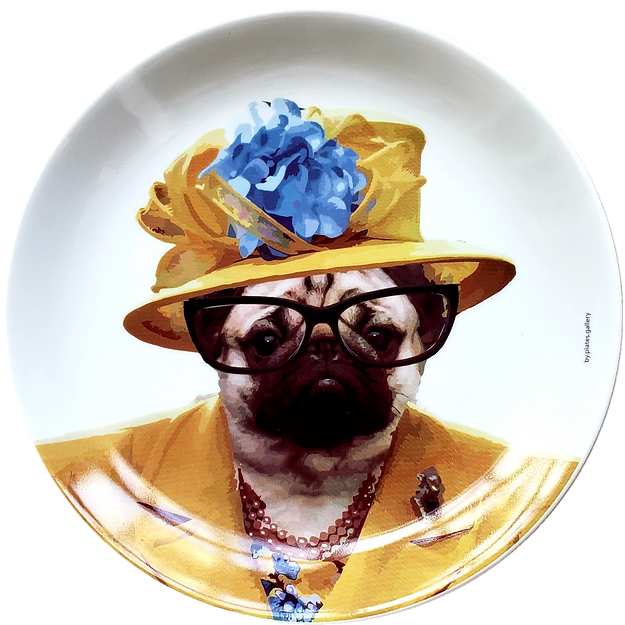 Miniatura: Conjunto Pratos de Porcelana  Pet Couture