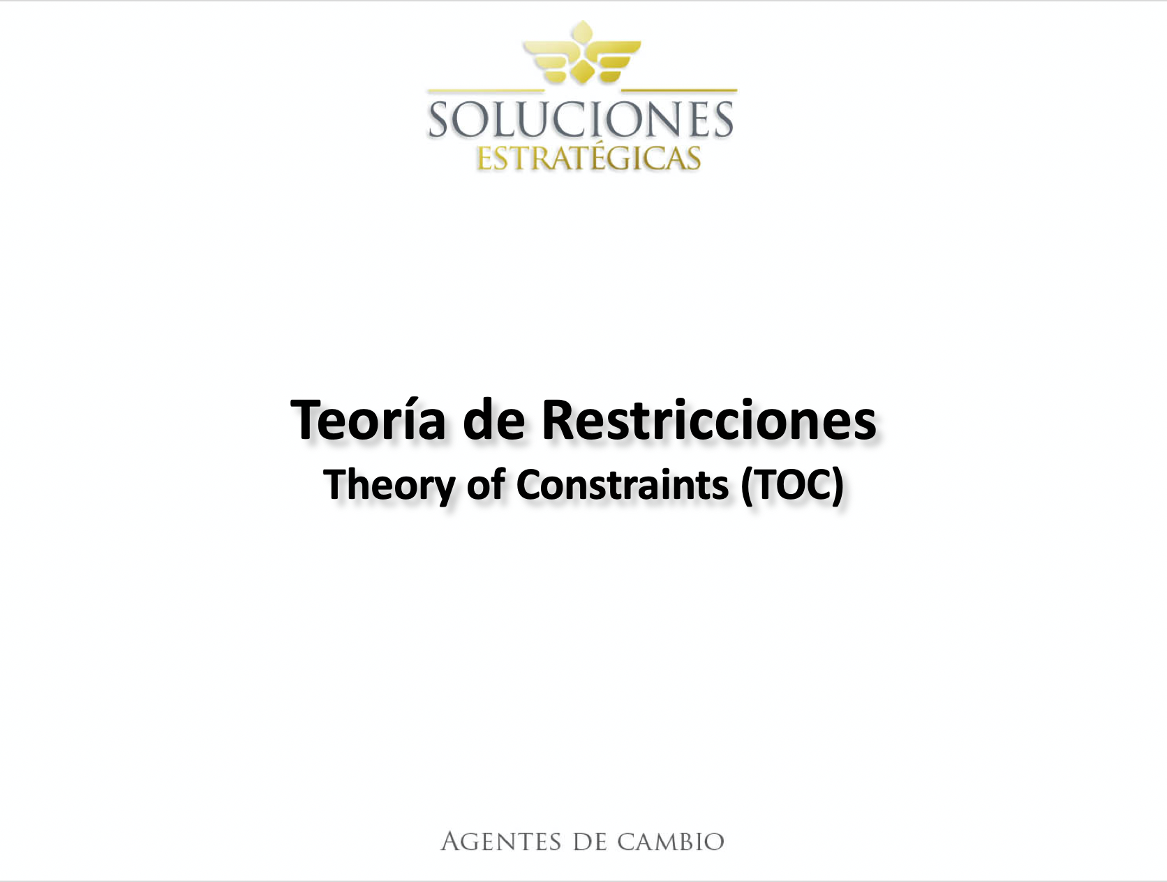 Teoría de Restricciones en 15 minutos