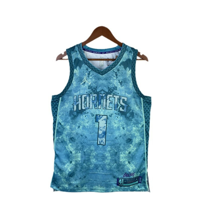 Thumbnail: 2023 Season Hornets #1 Ball Basketball Jersey