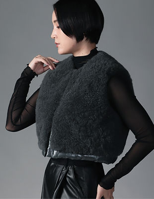 Cashmere goat vest