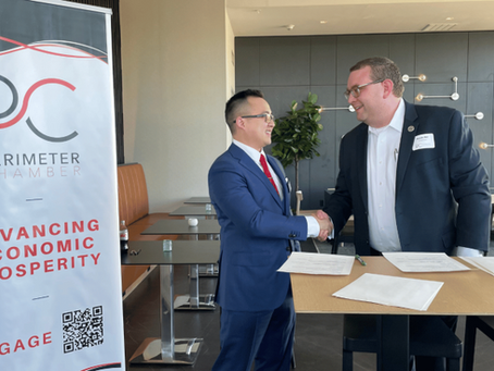 Partnership! We signed a Memorandum of Understanding with the Perimeter Chamber!