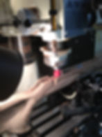 Milling out for action fit.