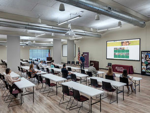 A classroom in our local extension office