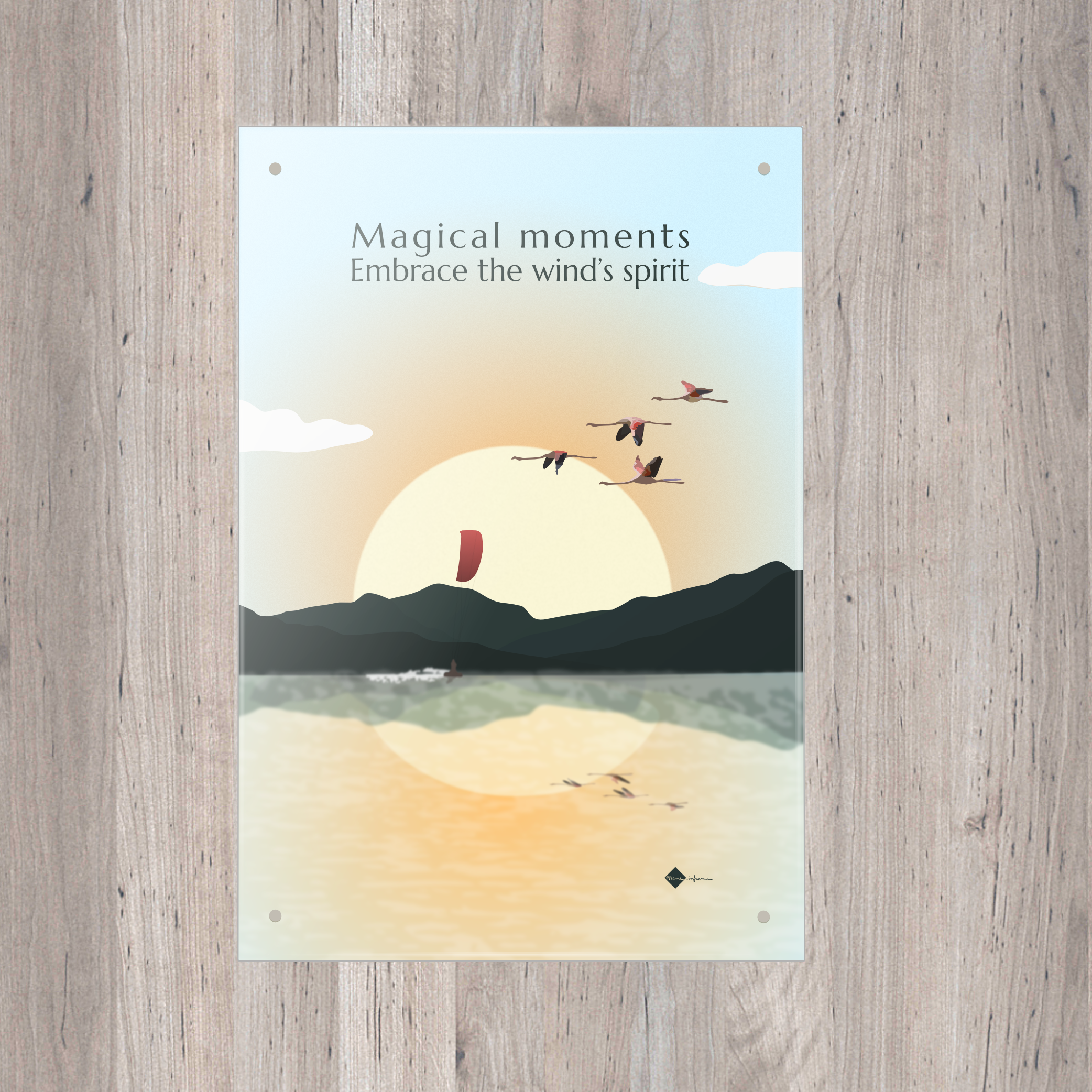 Plaque Métal - Magical moments - kite