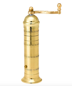 Brass pepper mill