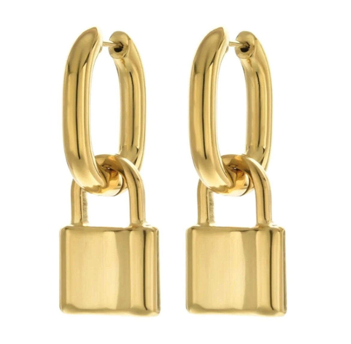 Lock Huggie Earrings