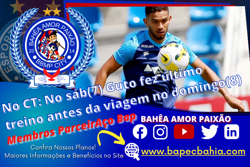 No CT: No sáb(7) Guto fez último treino antes da viagem no domingo(8)