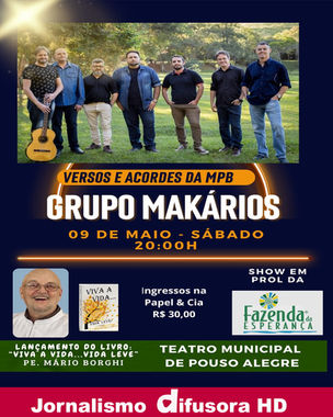 Makários faz show beneficente em Pouso Alegre